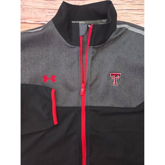 Texas Tech Red Raiders Under Armour Mens Jacket Medium Full Zip - Picture 4 of 9